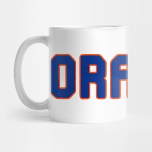 Orange and Blue Mug